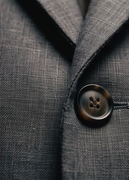 Macro de tela Grafite en 95% cashmere · 5% lino